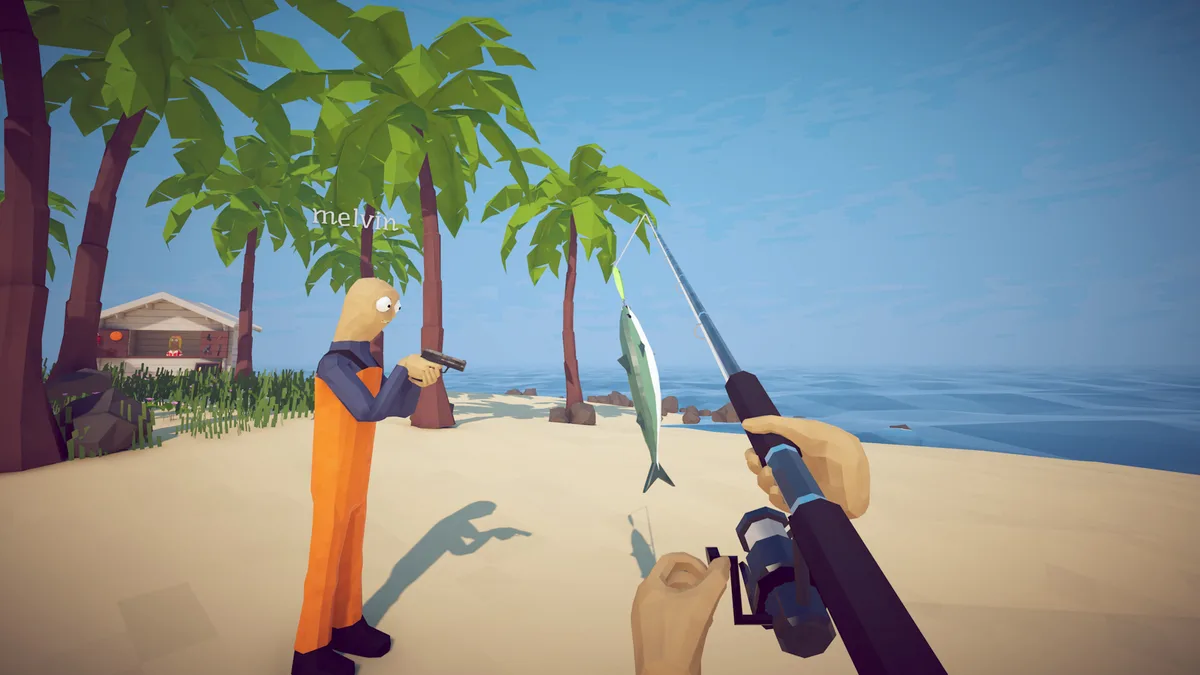How to Fish gameplay — combat with a creature